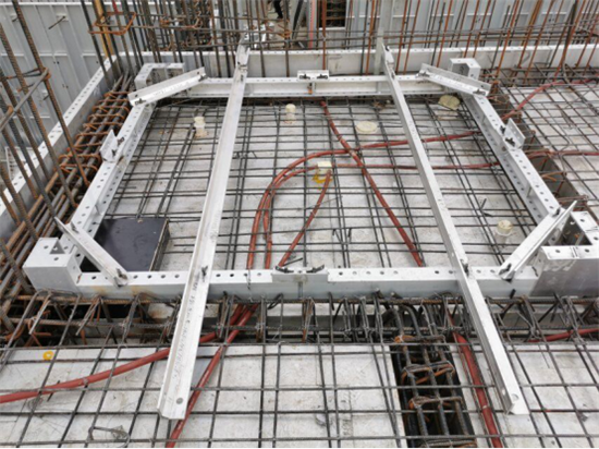 刘家堡项目完成首次铝模混凝土浇筑